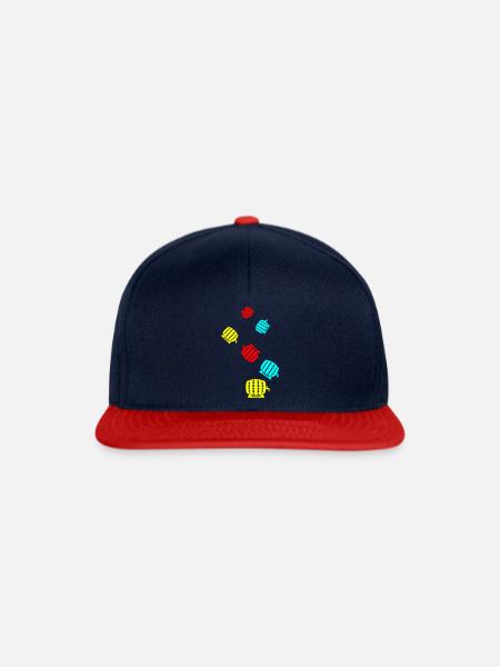 Bierfass - Snapback Cap - Navy/Rot