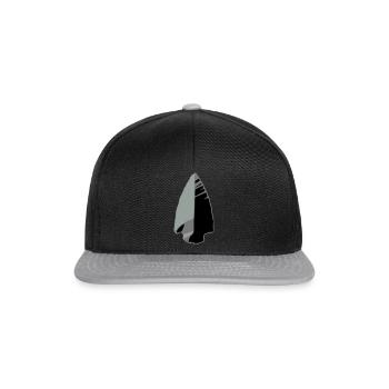 flint arrowhead indian T-shirts - Snapback Cap - Schwarz/Grau - Vorne