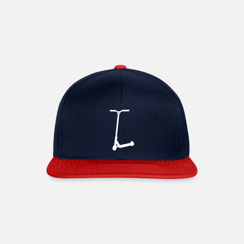 Unbenannt 11 - Snapback Cap - Navy/Rot