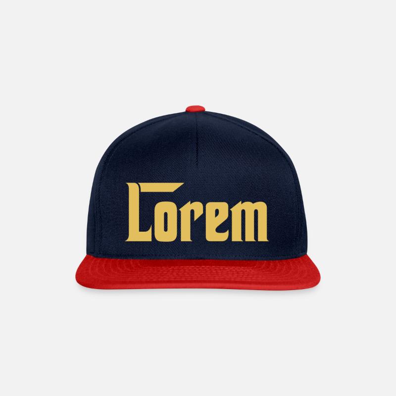 Lorem & Ipsum, die Partnershirts! - Snapback Cap - Navy/Rot