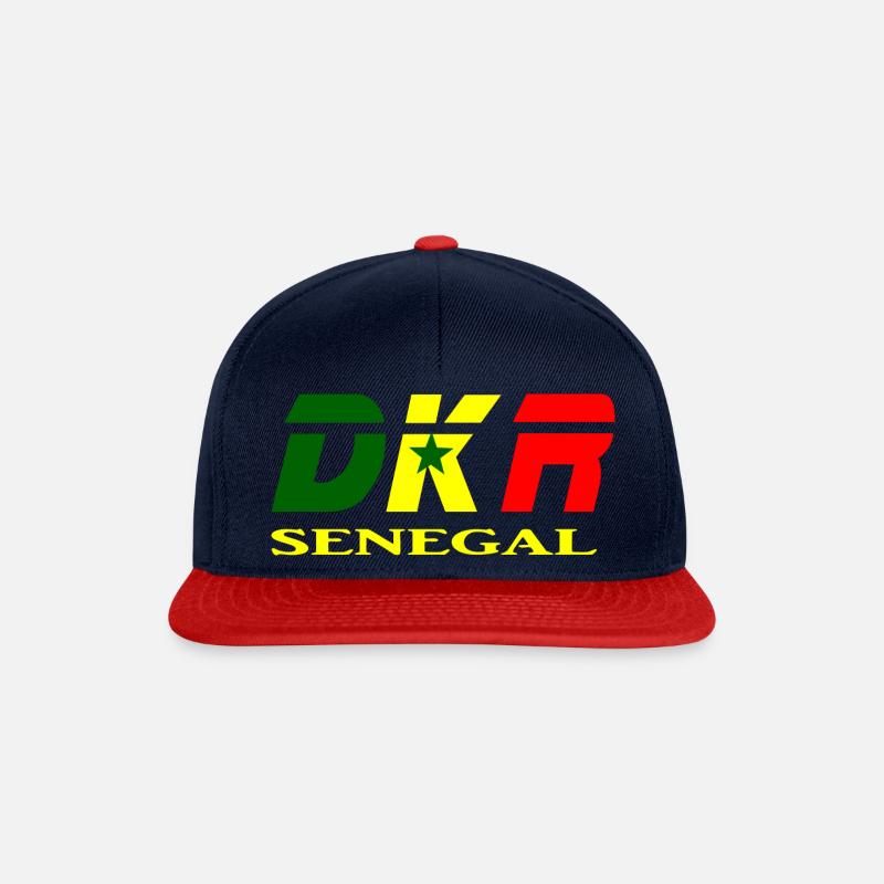 Dakar - Snapback Cap - navy/red