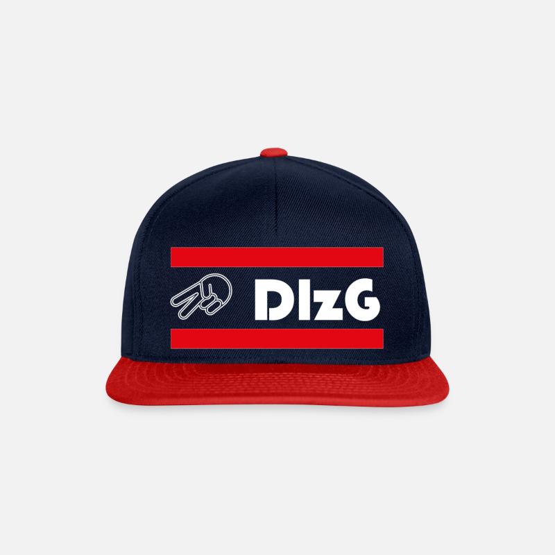 DlzG - Snapback Cap - Navy/Rot