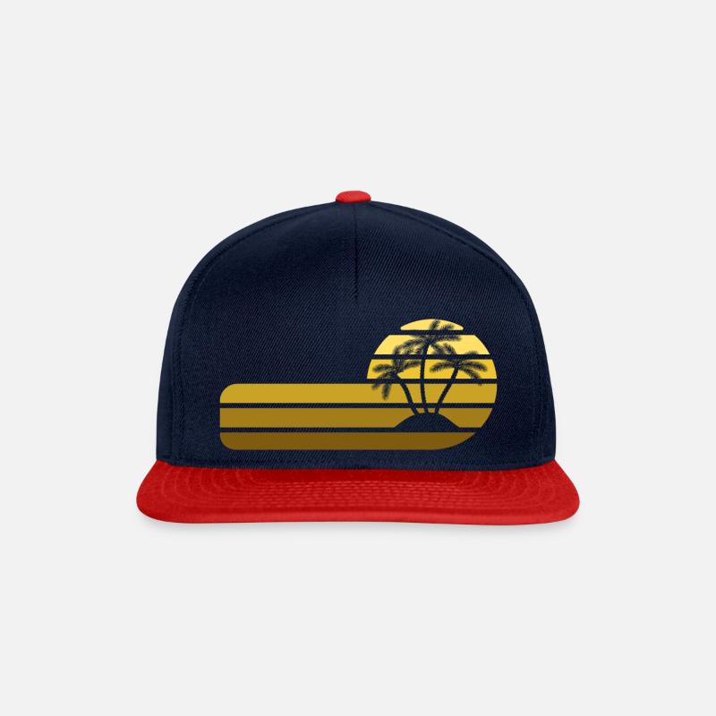 Sommer - Snapback Cap - Navy/Rot
