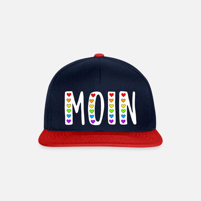 MOIN - Snapback Cap - Navy/Rot