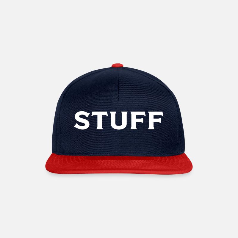 Bourrer - Casquette snapback - bleu marine/rouge