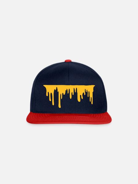 Flüssiger Honig - Snapback Cap - Navy/Rot
