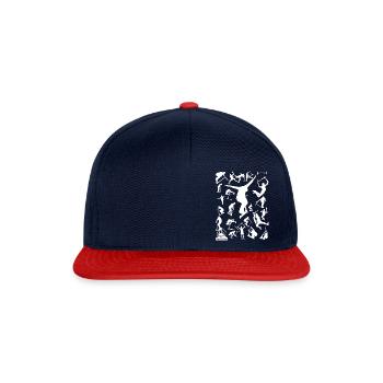 All stars 2 - Snapback Cap - Navy/Rot - Vorne