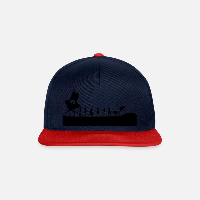 Nakama - Snapback Cap - Navy/Rot