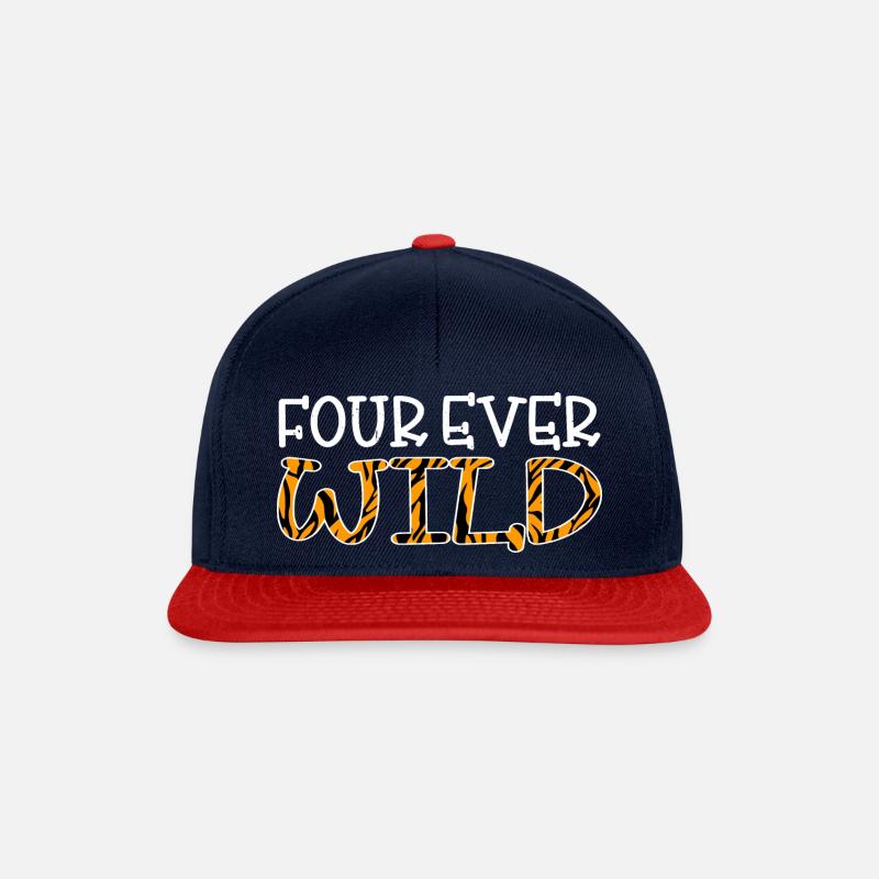 Four Ever Wild 38 - Snapback Cap - navy/red