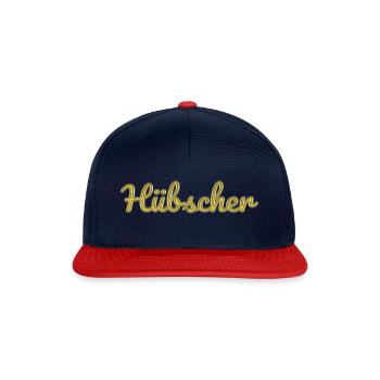 Hübscher - Snapback Cap - Navy/Rot - Vorne