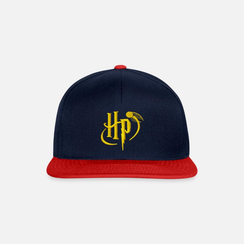 Harry Potter kleines Logo Stick - Snapback Cap - Navy/Rot