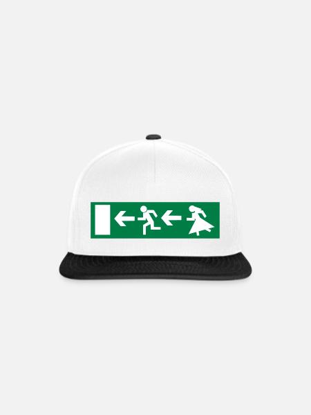 Junggesellenabschied - Snapback Cap - Weiß/Schwarz