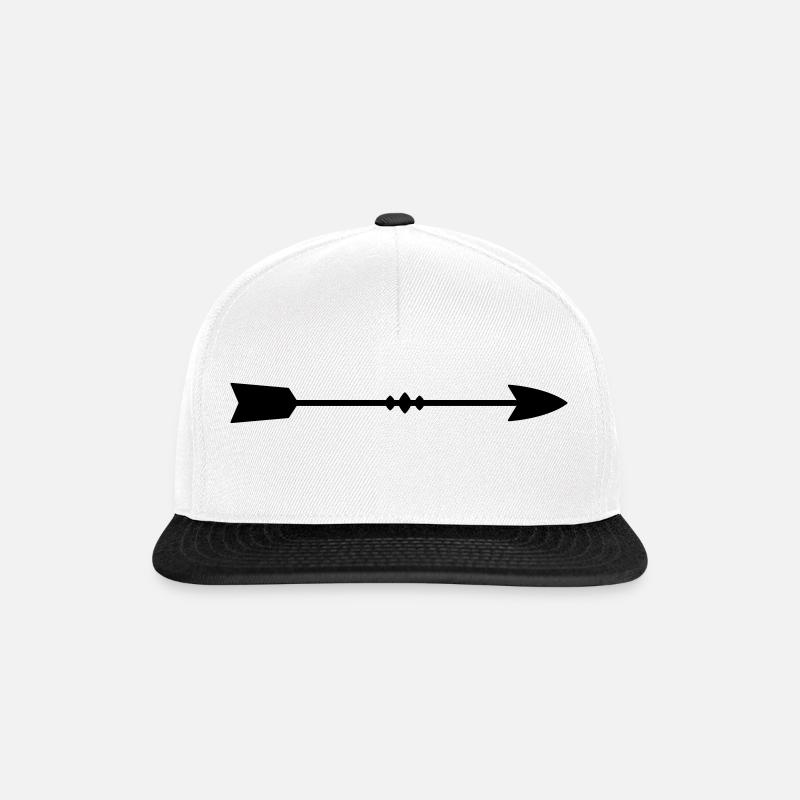 Flèche - Casquette snapback - blanc/noir