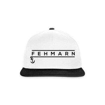 FEHMARN - Snapback Cap - Weiß/Schwarz - Vorne