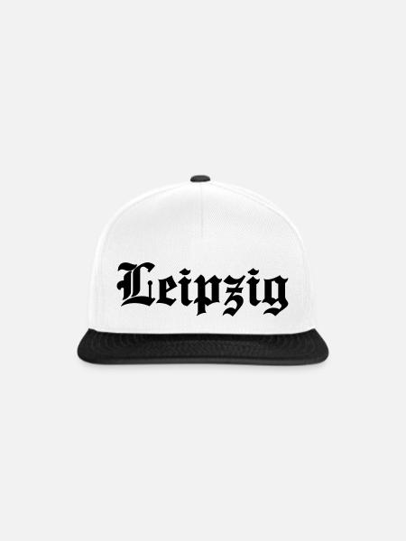 Leipzig - Snapback Cap - Weiß/Schwarz