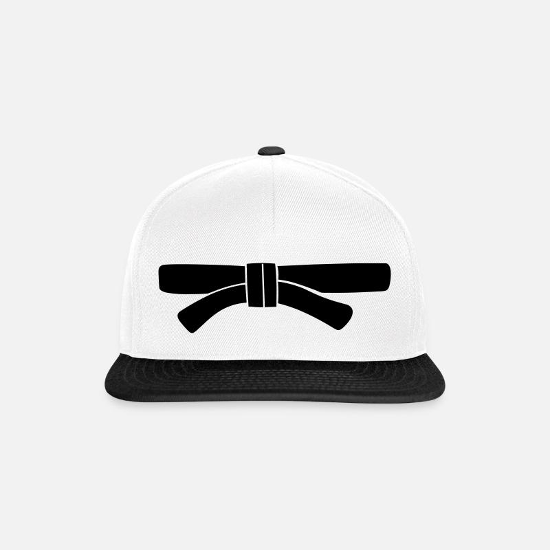 Gürtel - Snapback Cap - Weiß/Schwarz
