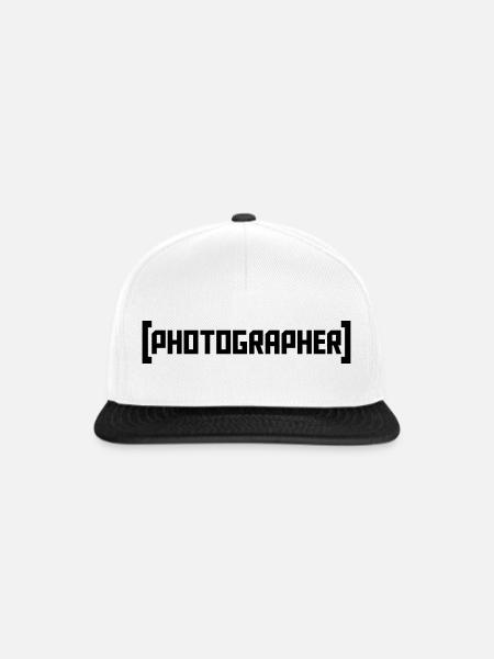Photographer - Snapback Cap - Weiß/Schwarz