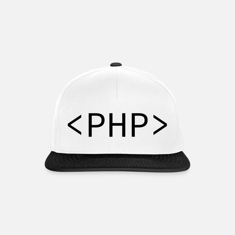 PHP - Casquette snapback - blanc/noir