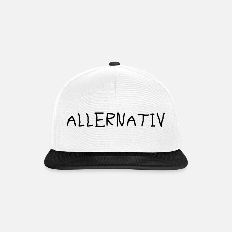 Allernativ alternativ - Snapback Cap - Weiß/Schwarz