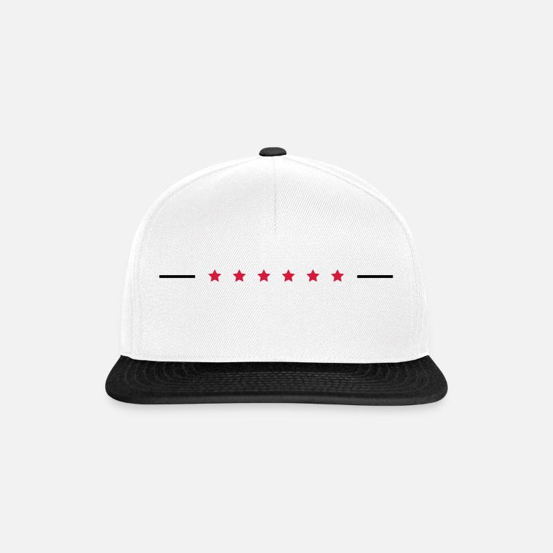 Stars Line - Snapback Cap - Weiß/Schwarz