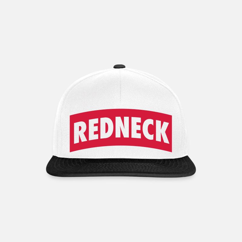 REDNECK - Casquette snapback - blanc/noir