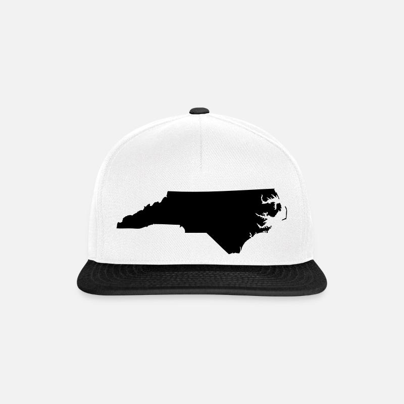 North Carolina - Snapback Cap - Weiß/Schwarz