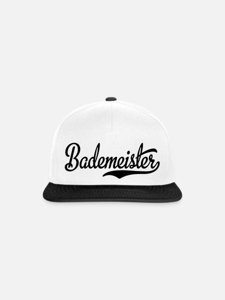 Bademeister - Snapback Cap - Weiß/Schwarz
