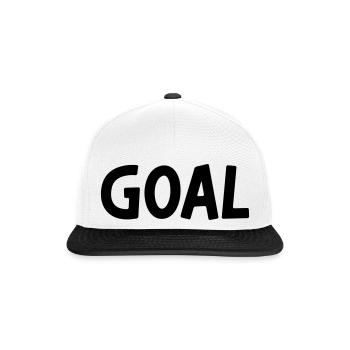 Goal - Snapback Cap - Weiß/Schwarz - Vorne