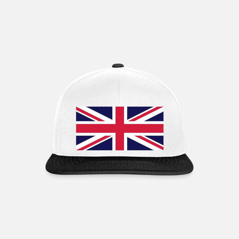 UNION JACK 2 - Snapback Cap - white/black