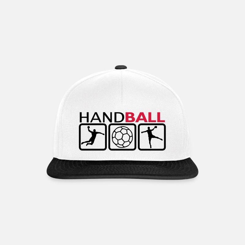 Handball - Casquette snapback - blanc/noir