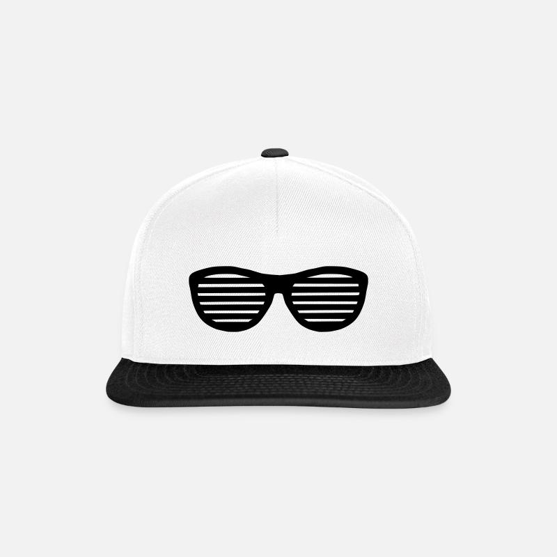 sunglasses - Snapback Cap - Weiß/Schwarz