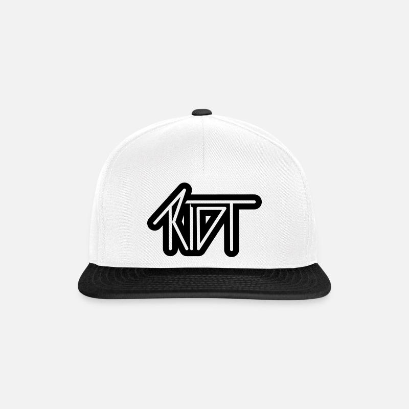 RIOT - Snapback Cap - Weiß/Schwarz