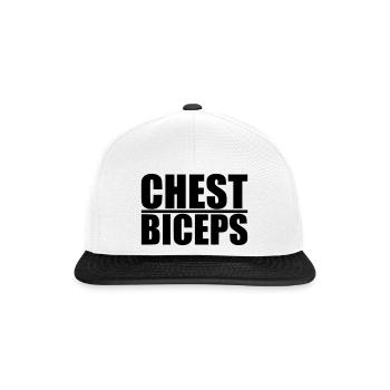 ChestBiceps - Snapback Cap - Weiß/Schwarz - Vorne