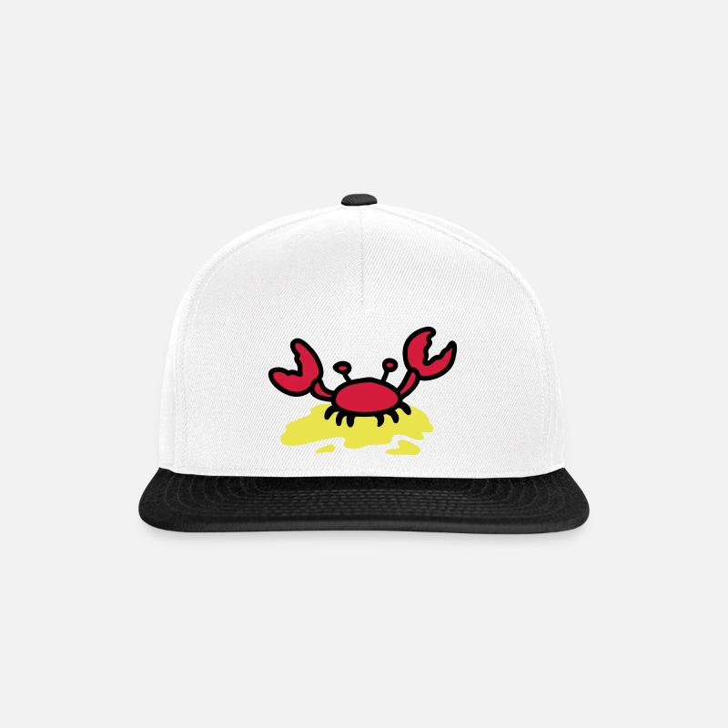 Cancer - plage - Casquette snapback - blanc/noir