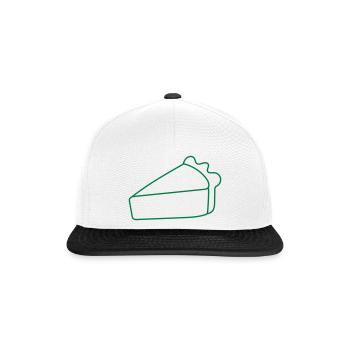 Ein einziges Stück Kuchen - Snapback Cap - Weiß/Schwarz - Vorne