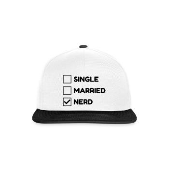 Geek Game Gaming Nerd Gamer Computer Joueur - Snapback Cap - white/black - Front