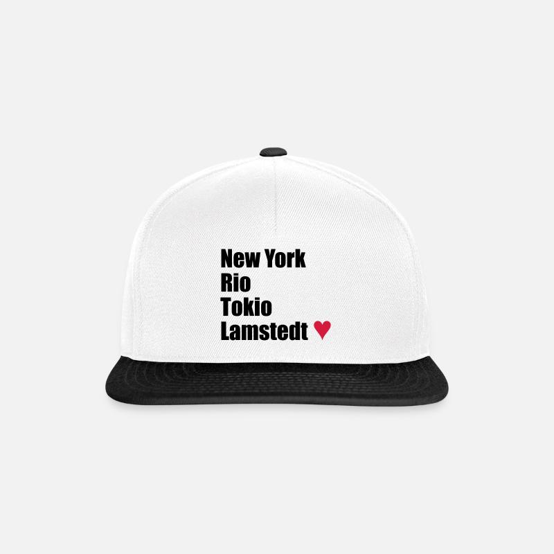 Lamstedt NewYork - Snapback Cap - Weiß/Schwarz