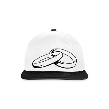 eheringe_01 - Snapback Cap - Weiß/Schwarz - Vorne