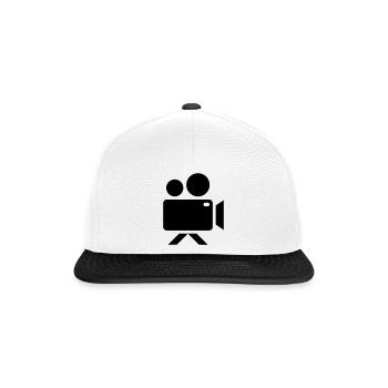 Video camera, cameraman, camera operator - Snapback Cap - white/black - Front