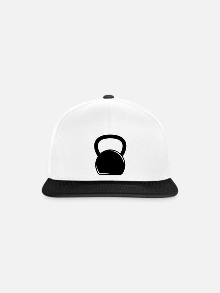 kugelhantel hantel - Snapback Cap - Weiß/Schwarz