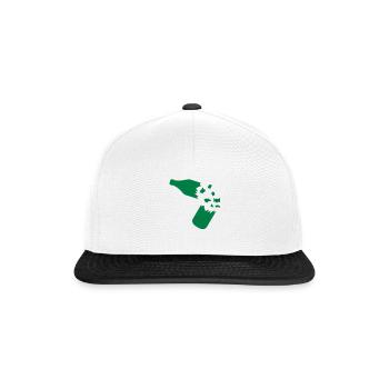 broken_bottle - Casquette snapback - blanc/noir - Devant
