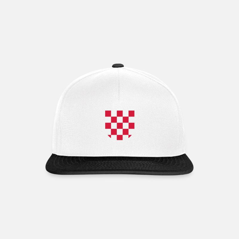 sahovnica - Snapback Cap - Weiß/Schwarz