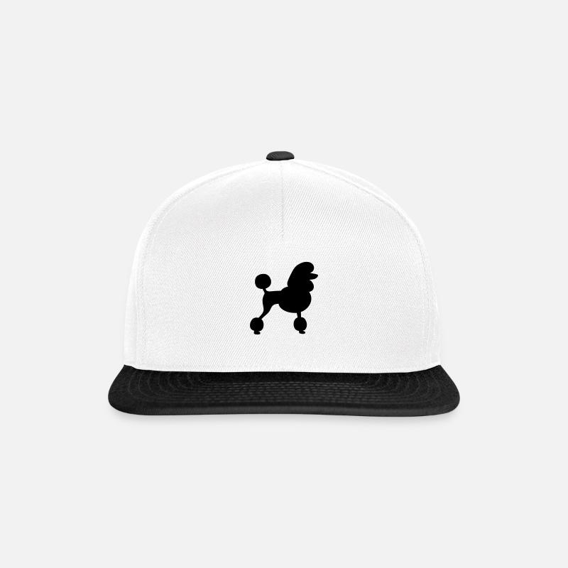 Pudel - Snapback Cap - Weiß/Schwarz