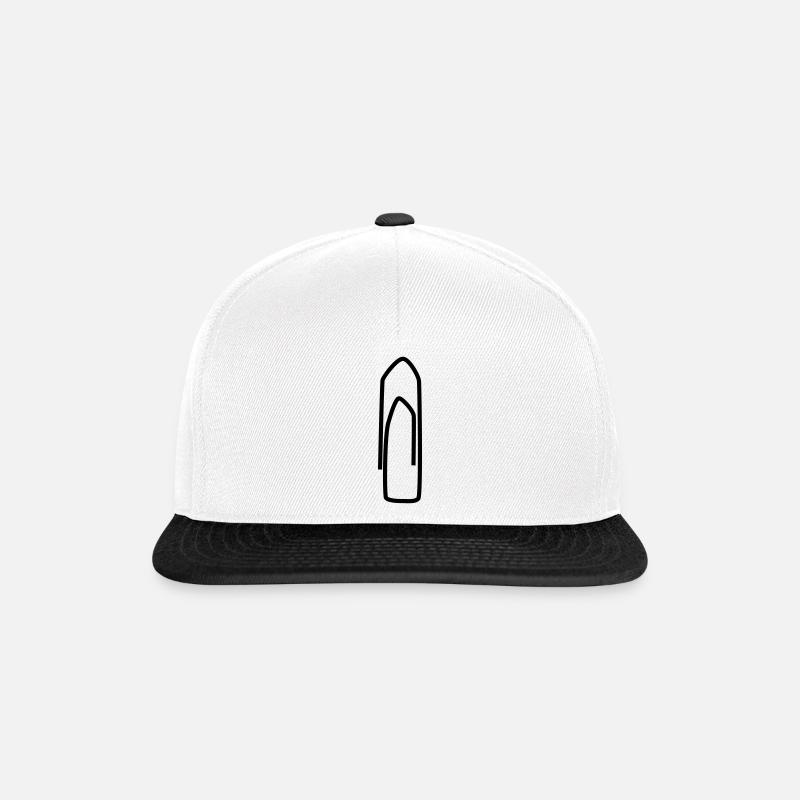 Paper clip individually - Snapback Cap - white/black
