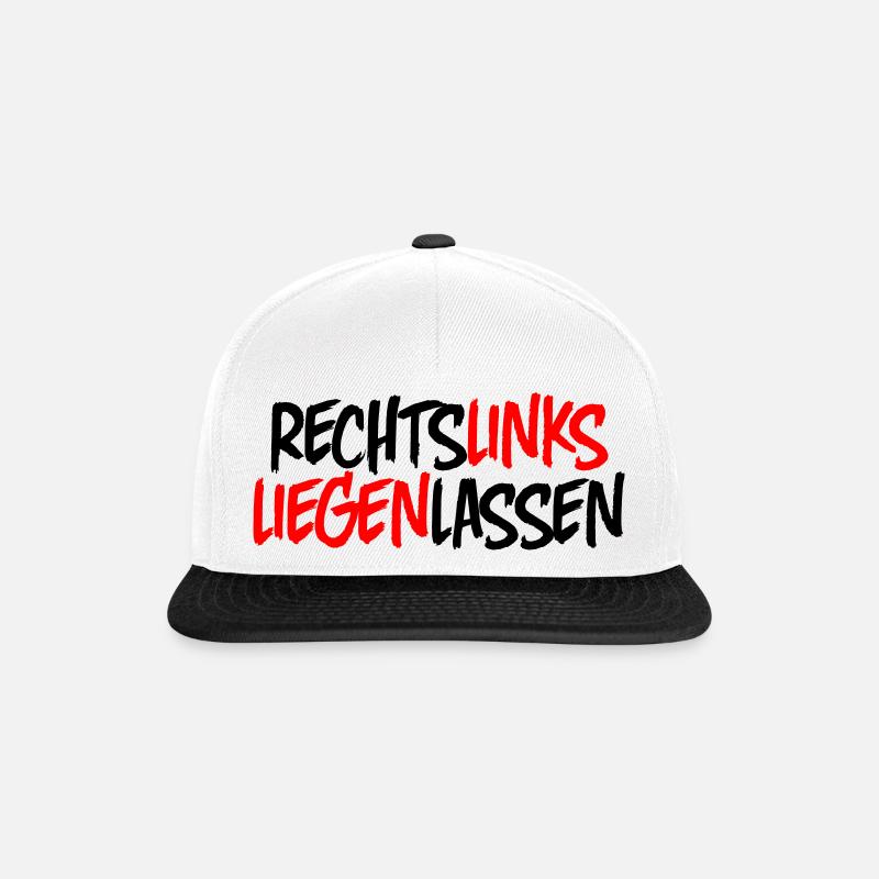 Leave it on the right - Snapback Cap - white/black
