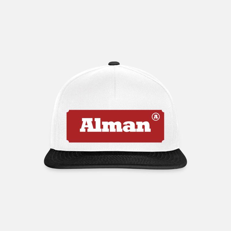Alman - Snapback Cap - Weiß/Schwarz