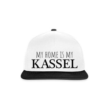 my home is my kassel - Snapback Cap - Weiß/Schwarz - Vorne