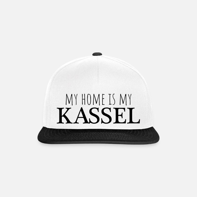 my home is my kassel - Snapback Cap - Weiß/Schwarz