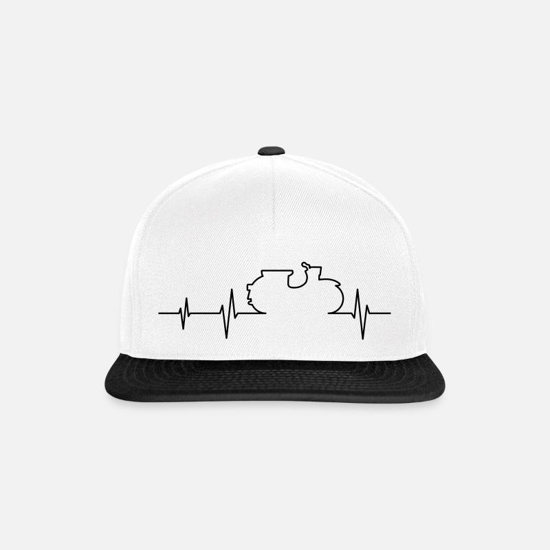 Simson Schwalbe EKG - Snapback Cap - Weiß/Schwarz