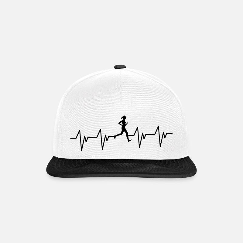 Marathon Running Run jogging - Snapback Cap - Weiß/Schwarz